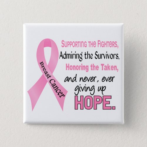 Fighters Survivors Taken Pink Ribbon Breast Cancer Button