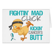 Fightin Chick Cervical Cancer (Front Horizontal)