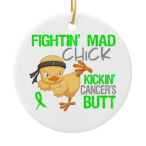 Fightin Chick General Lymphoma Ceramic Ornament