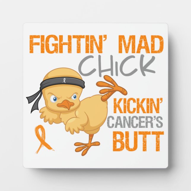 Fightin Chick Leukemia Plaque (Front)