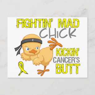 Fightin Chick Sarcoma Postcard