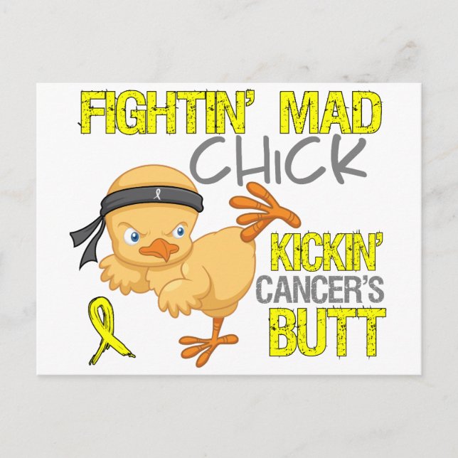 Fightin Chick Sarcoma Postcard (Front)
