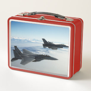 Fighting Aircraft Metal Lunch Box