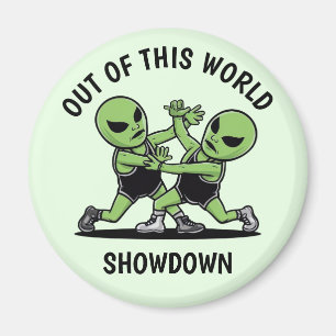 Fighting Aliens Magnet