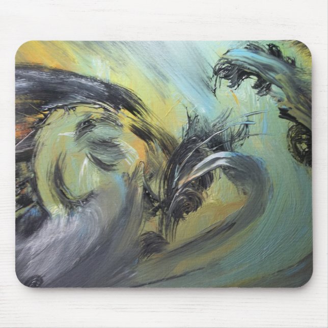 "Fighting Bird" Mouse Pad (Front)