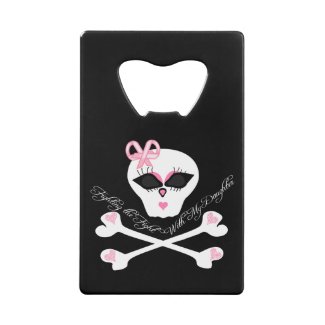 Fighting Breast Cancer Fight With My Daughter Credit Card Bottle Opener