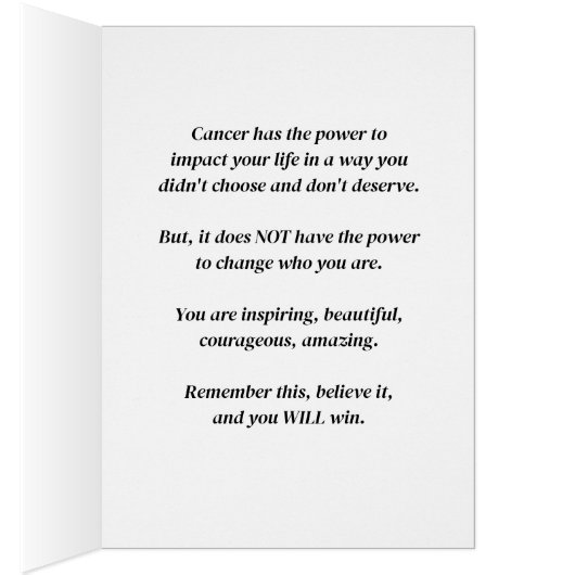 Fighting Cancer – Remember Who You Are (Inside (Right))