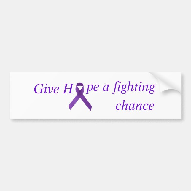 Fighting Chance Bumper Sticker (Front)