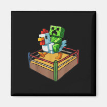 Fighting Chicken Video Games Shirt Boy Kids Funny  Magnet