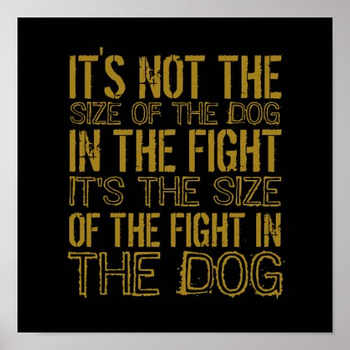 Fighting Dog Poster