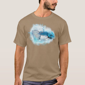 Fighting Fish Halfmoon Betta splendens 2 T-Shirt