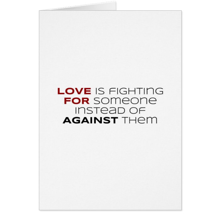 Fighting For Someone (1) Greeting Cards