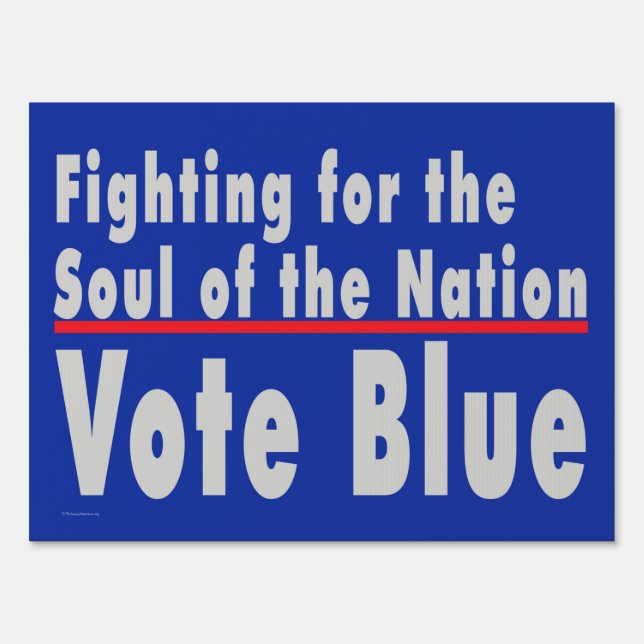 'Fighting for the Nation' Double-sided Yard Sign (Front)