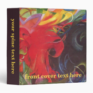 Fighting Forms by Franz Marc, Vintage Fine Art Binder