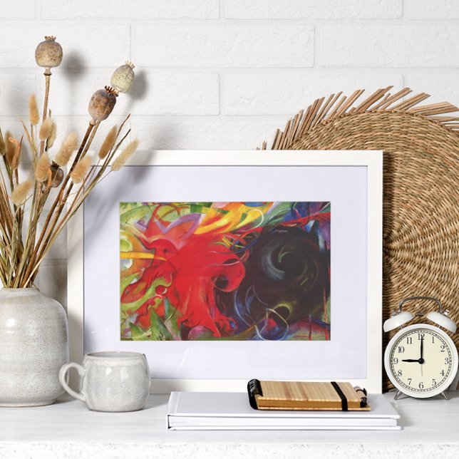 Fighting Forms by Franz Marc, Vintage Fine Art Poster (Creator Uploaded)