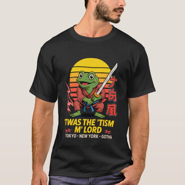 Fighting Frog Bootleg Tour - Retro Meme Style T-Shirt (Front)