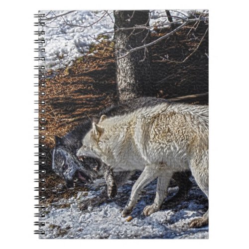 Fighting Grey Wolves Notebook