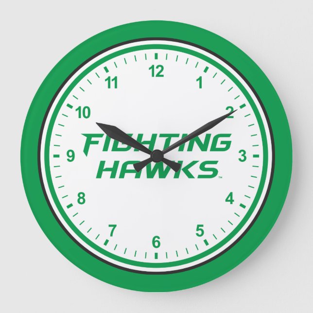 Fighting Hawks Large Clock (Front)