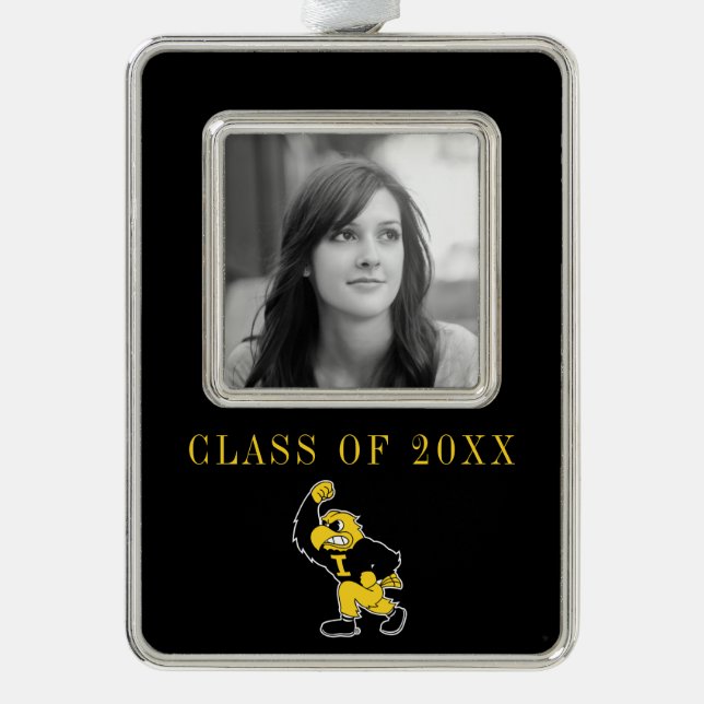 Fighting Herky Christmas Ornament (Front)