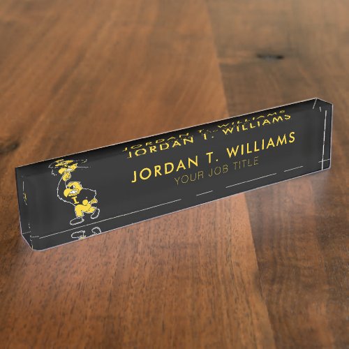 Fighting Herky Desk Name Plate