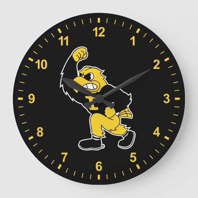 Fighting Herky Large Clock (Front)