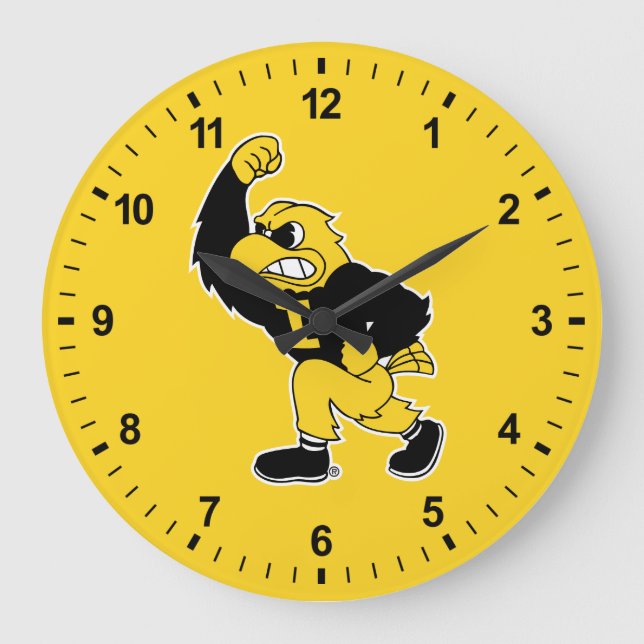 Fighting Herky Large Clock (Front)