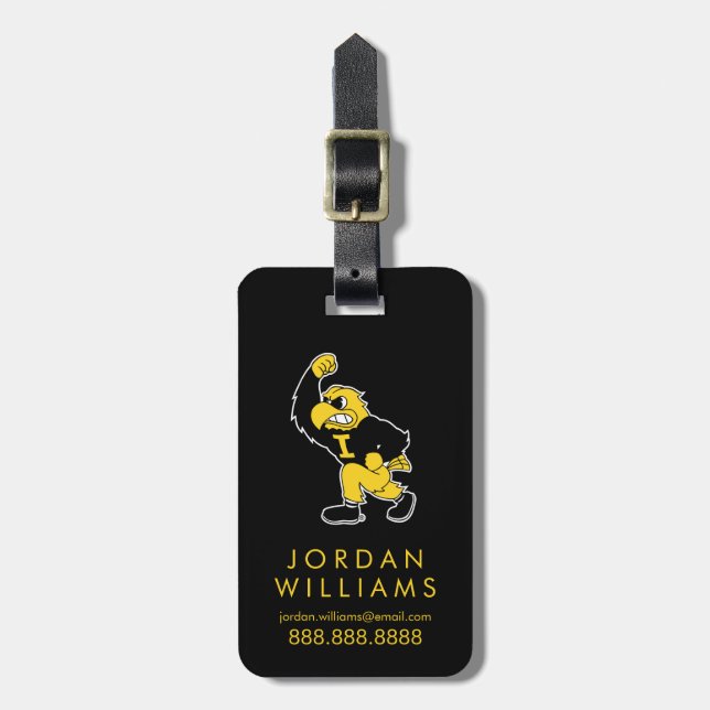 Fighting Herky Luggage Tag (Front Vertical)