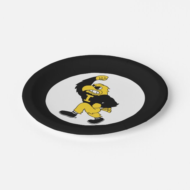 Fighting Herky Paper Plates (Angled)