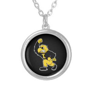 Fighting Herky Silver Plated Necklace