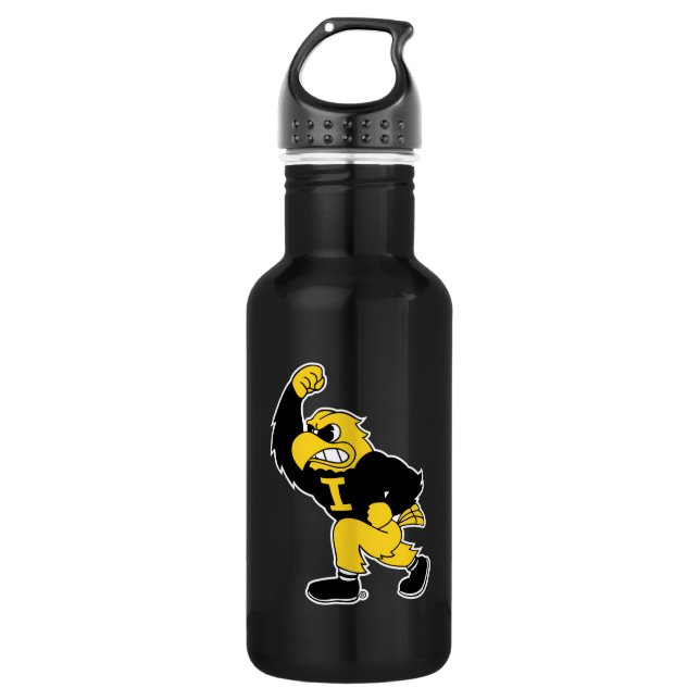 Fighting Herky Stainless Steel Water Bottle (Front)