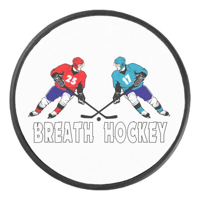 Fighting hockey players puck (Front)
