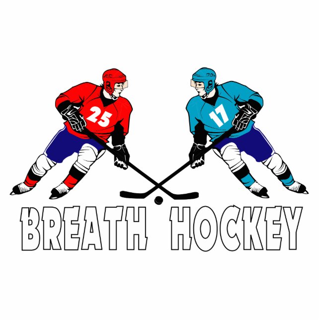 Fighting hockey players statuette (Front)