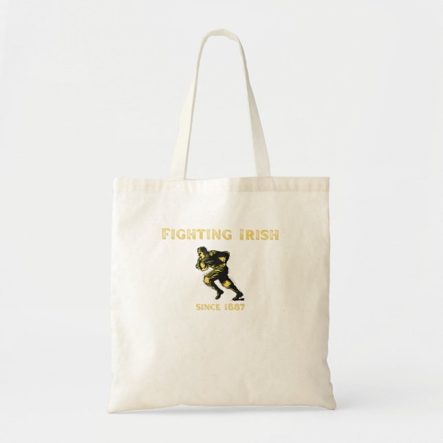 Fighting Irish Football Tote Bag (Front)