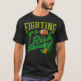 Fighting Irish Football Vintage For Kids Men Women T-Shirt