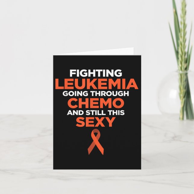 Fighting Leukemia Chemo Y Cancer Quote _ Gift  Card (Front)