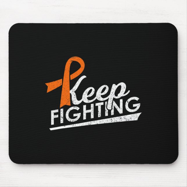Fighting Leukemia Multiple Sclerosis Warrior Aware Mouse Pad (Front)