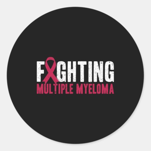 Fighting Multiple Myeloma Support  Classic Round Sticker