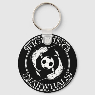 Fighting Narwhals Soccer Keychain