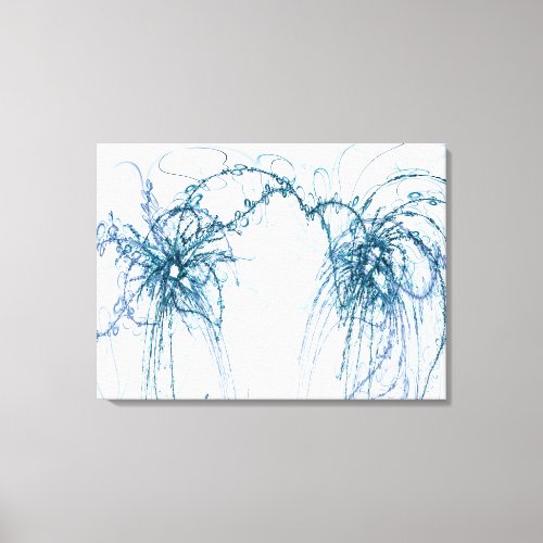 Fighting Octopi Canvas Print