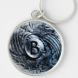 FIGHTING OF GRYPHONS MONOGRAM KEYCHAIN