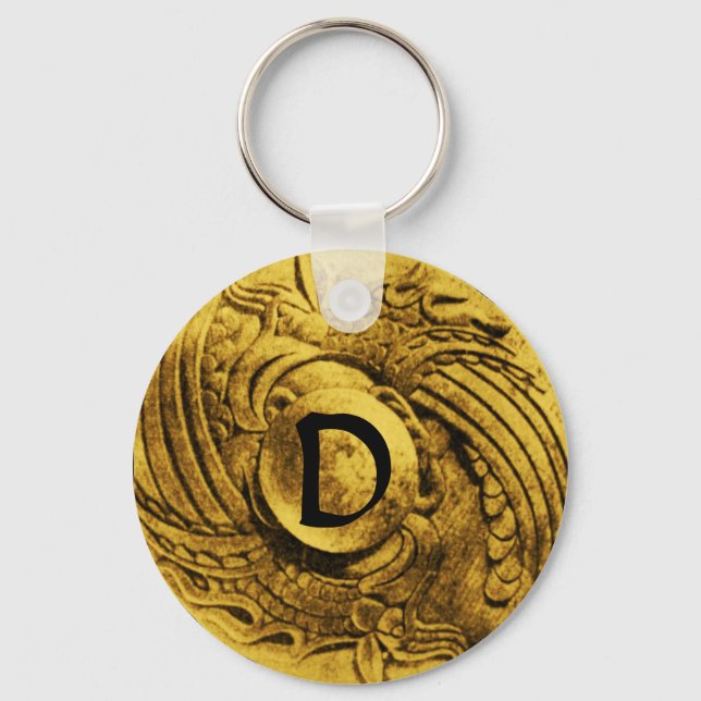 FIGHTING OF GRYPHONS MONOGRAM KEYCHAIN (Front)