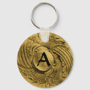 FIGHTING OF GRYPHONS MONOGRAM KEYCHAIN