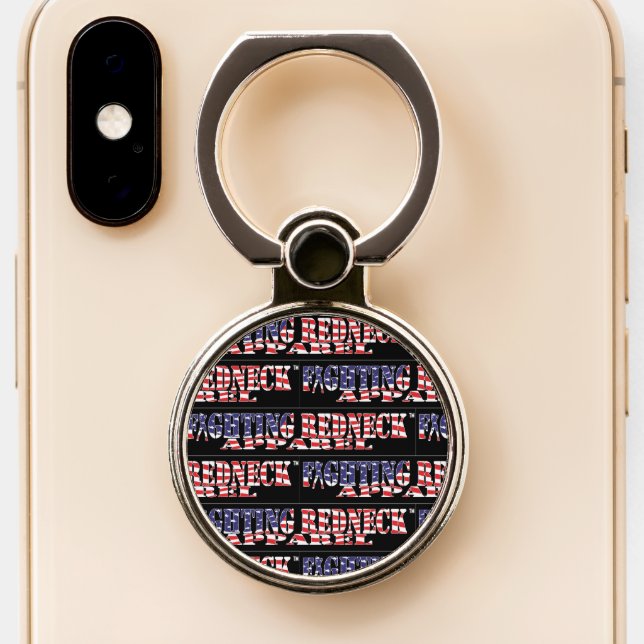 Fighting Redneck Apparel Phone Ring Holder (Close Up)