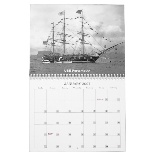 Fighting Sail & Steam Calendar (Jan 2027)