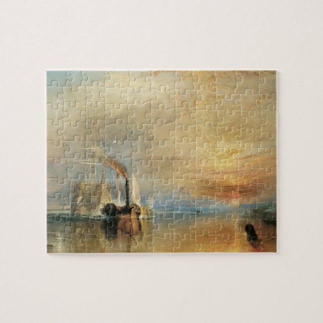 Fighting Temeraire by Joseph Turner, Maritime Art Jigsaw Puzzle (Horizontal)