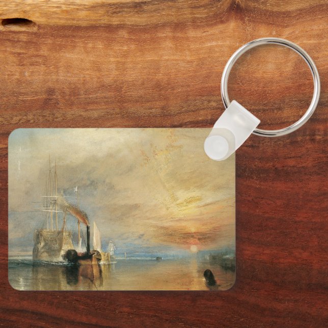 Fighting Temeraire by Joseph Turner, Maritime Art Keychain (Front)