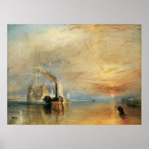 Fighting Temeraire by Joseph Turner, Maritime Art Poster