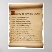 Fighting the Impossible Dream #1 Poster