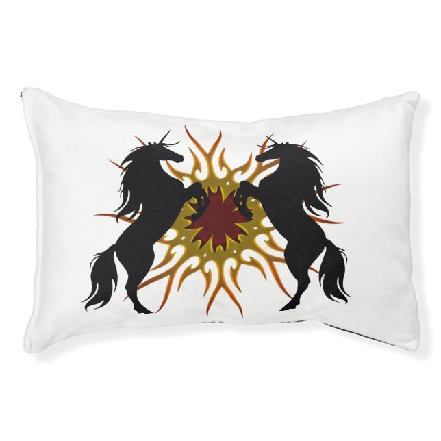 Fighting Unicorns Dog Bed (Front)