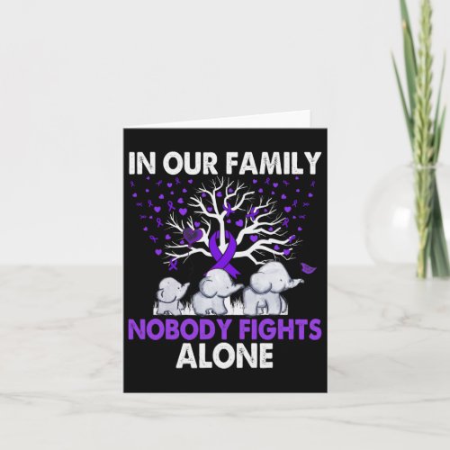 Fights Alone Family Elephants Alzheimerheimer Awar Card